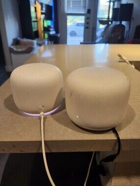 Google Nest Wifi Router and Point - Snow/Mist